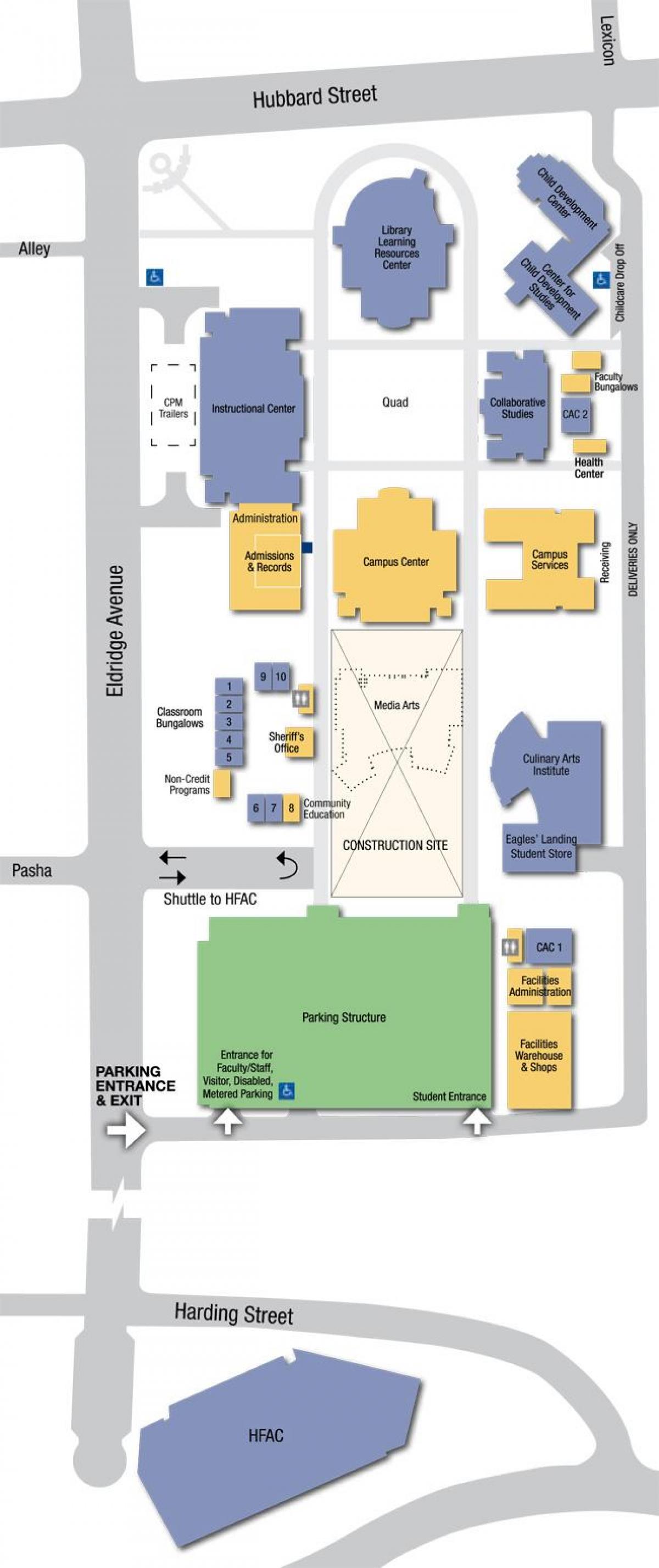 LA mission college kaart