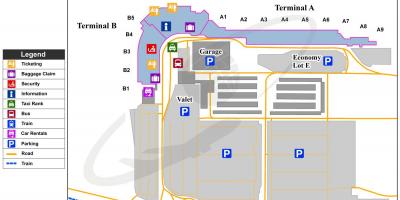 Bur luchthaven kaart