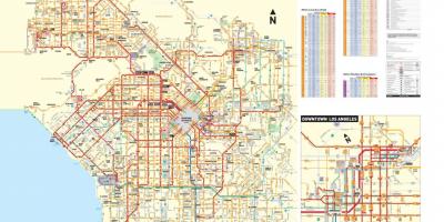 Los Angeles transit kaart