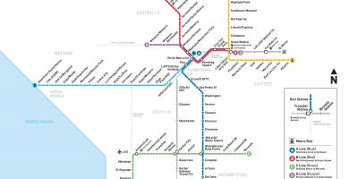 Metro kaart Los Angeles